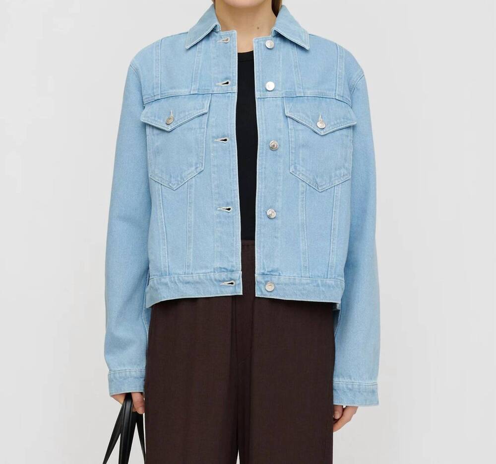 NEW NANUSHKA maren denim jacket in eco light wash